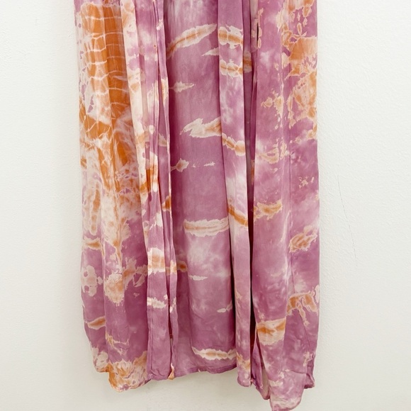 Young Fabulous & Broke Pink Tie Dye Prairie Coastal Maxi Dress Size Medium - Picture 8 of 16